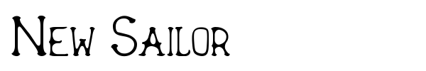 New Sailor font preview